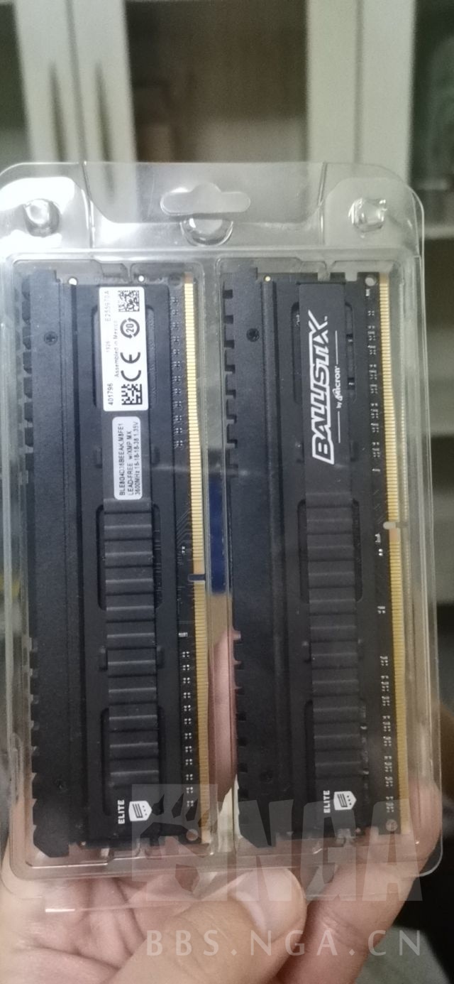 [电脑硬件] 出一对去年亚马逊海淘edie c9bjz镁光铂胜黑马甲套条3600