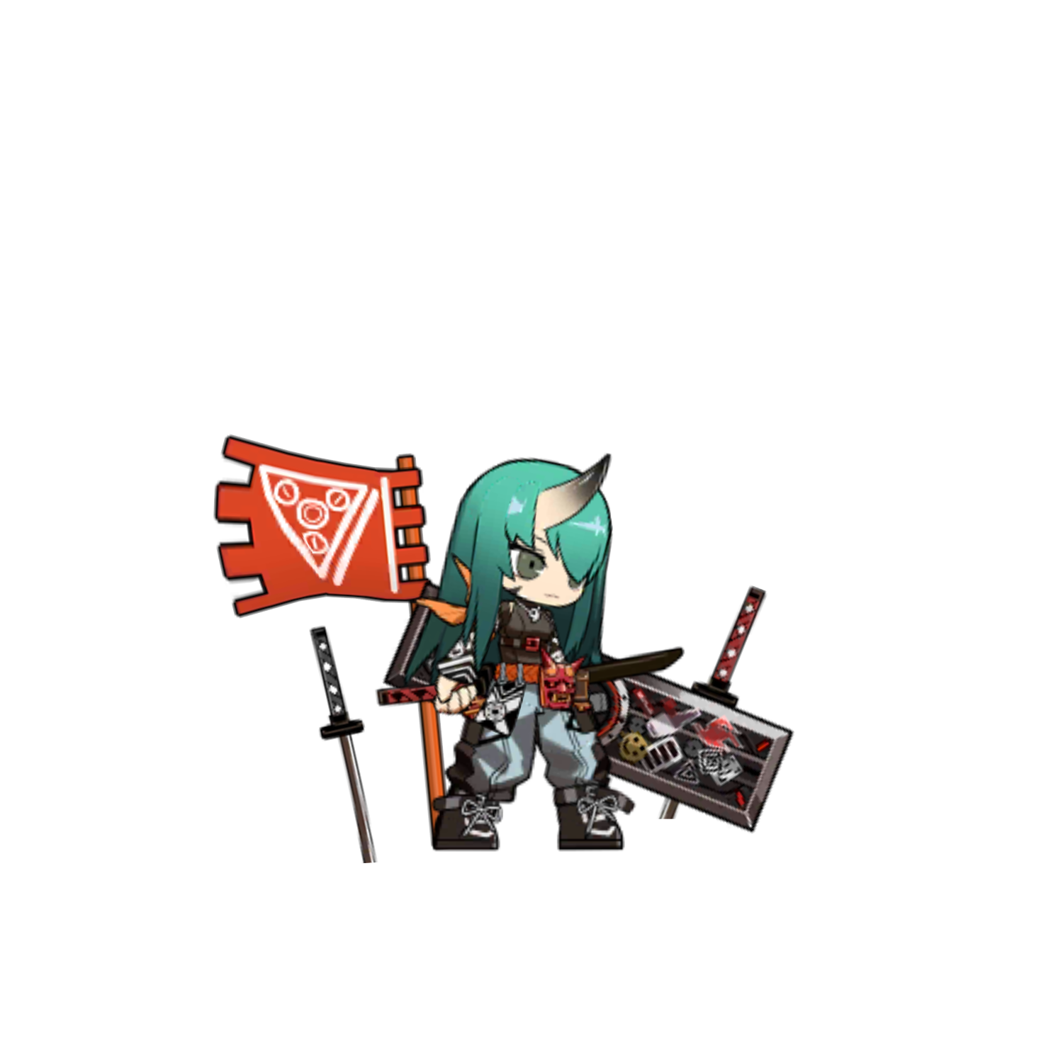 整活氵旗帜是强度的证明你说对吧萨卡兹哨兵