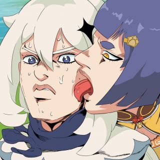 搞笑氵从q群看来的一张画风猛男化的原神图