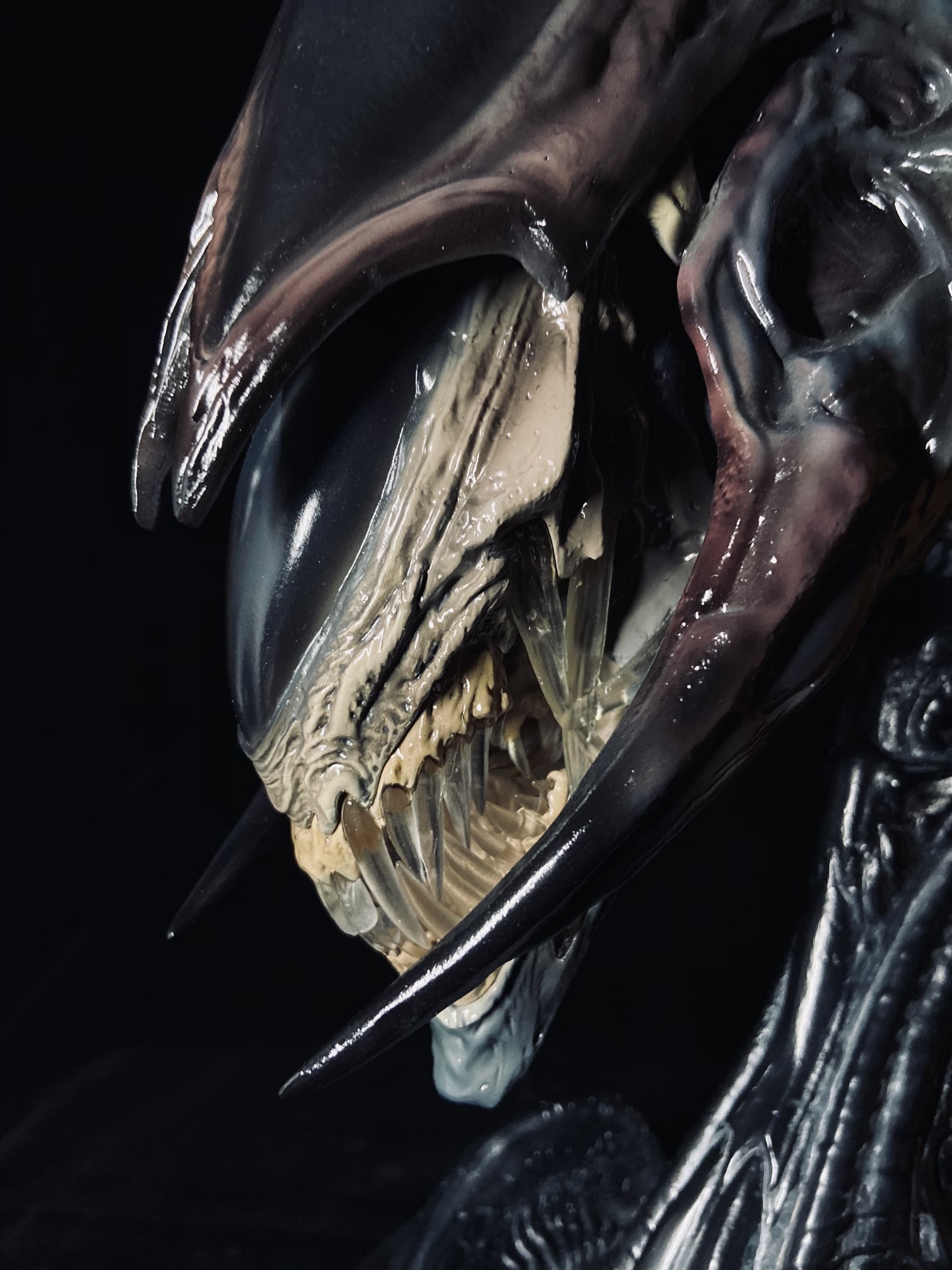 雕像开箱作业10sideshowlegendaryscale传奇系列异形女王胸像