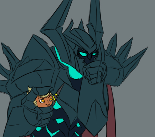 游戏本体已经有画师画铁男芮尔的父女梗图了