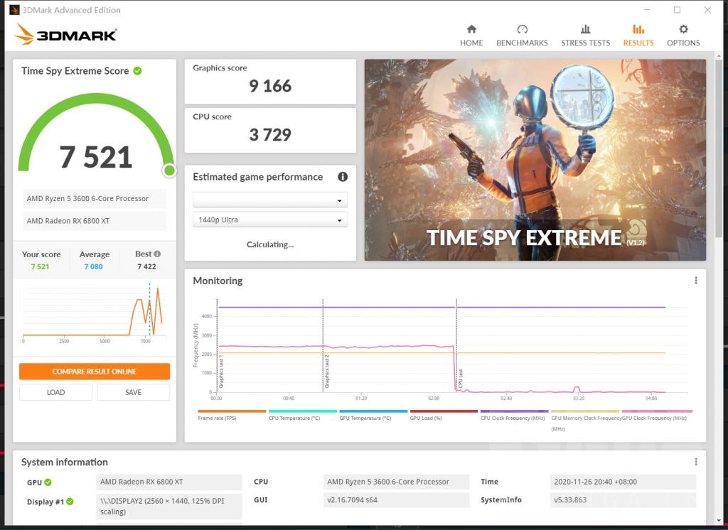 6800xt到手降压简测解锁功耗后tse跑到9502