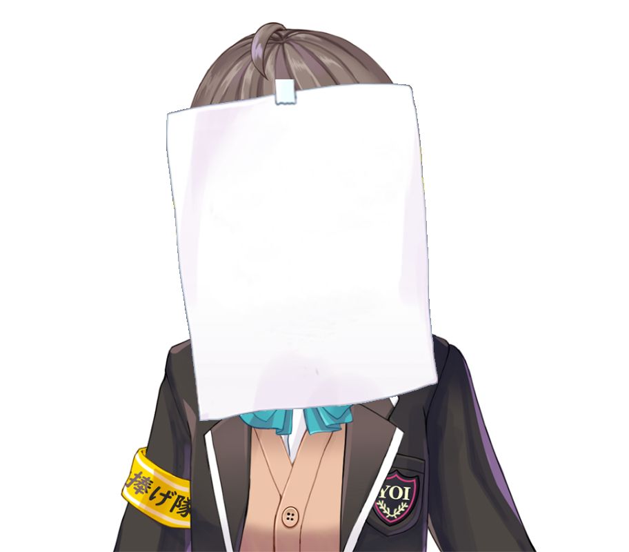 安利无面的贴纸美少女风纸七鸣