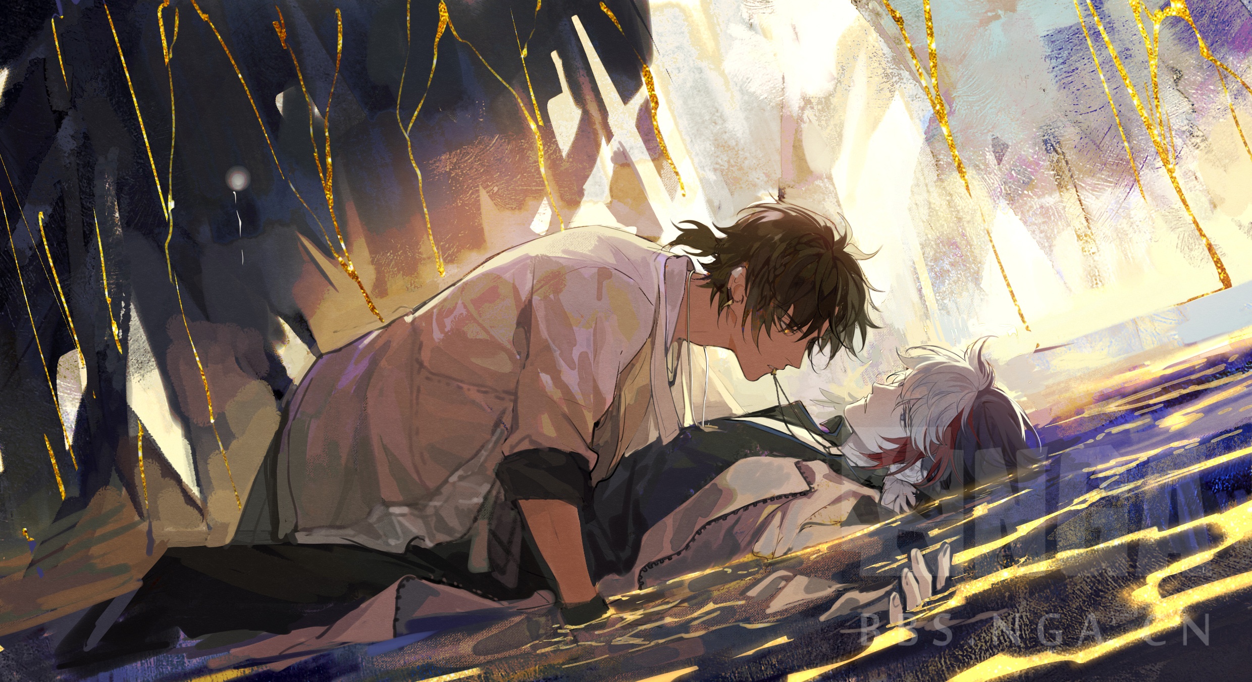 同人绘画棘境棘刺x极境搬一下画过的海胆鸟