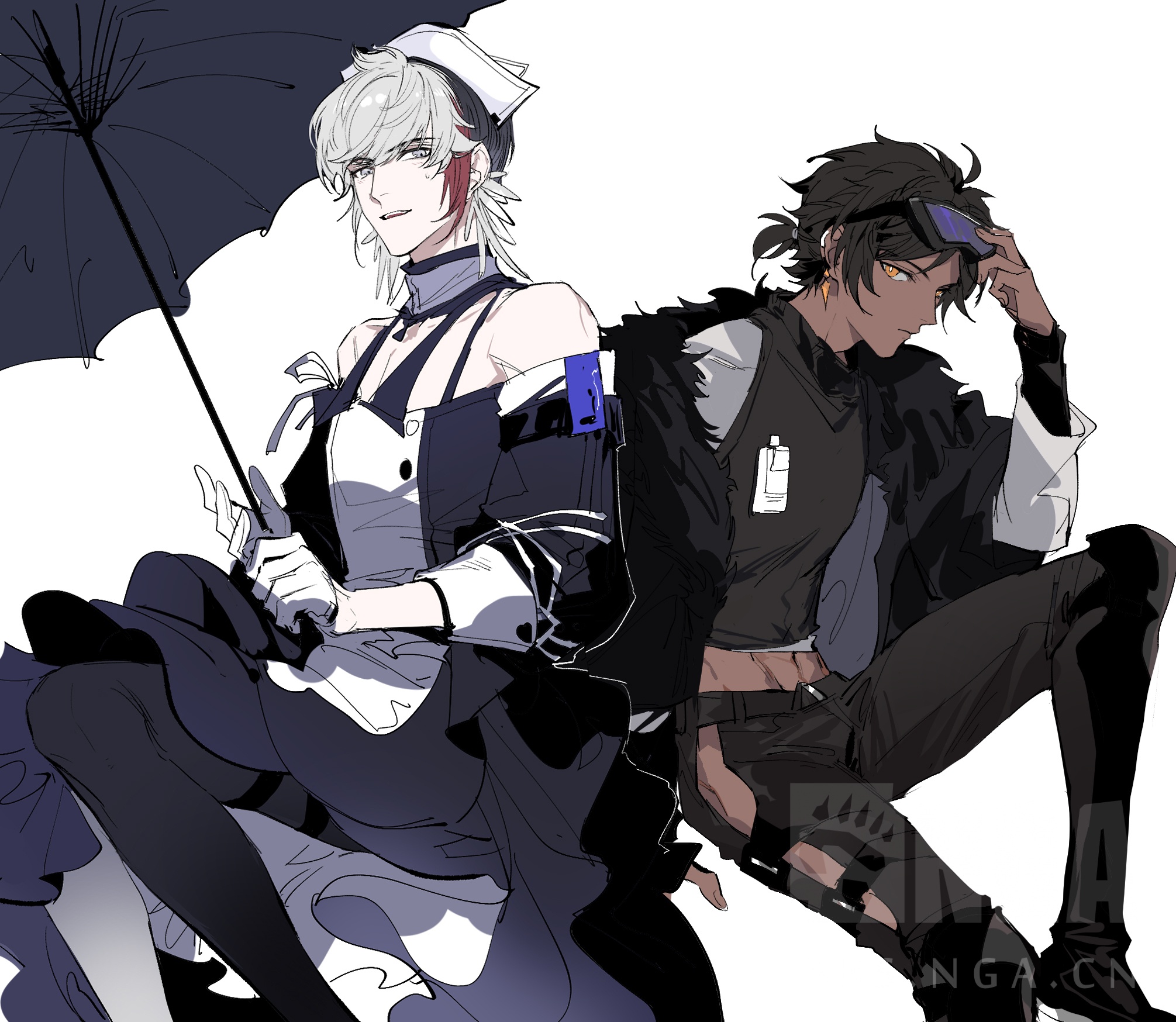 同人绘画棘境棘刺x极境搬一下画过的海胆鸟