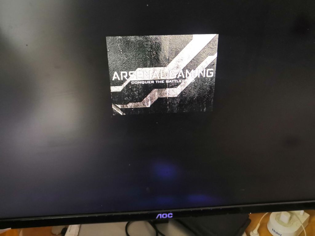 微星b450m开机卡logo