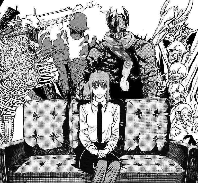 电锯人漫画讨论玛奇玛小姐是不是被蹲地狱复活点了复活的这么快