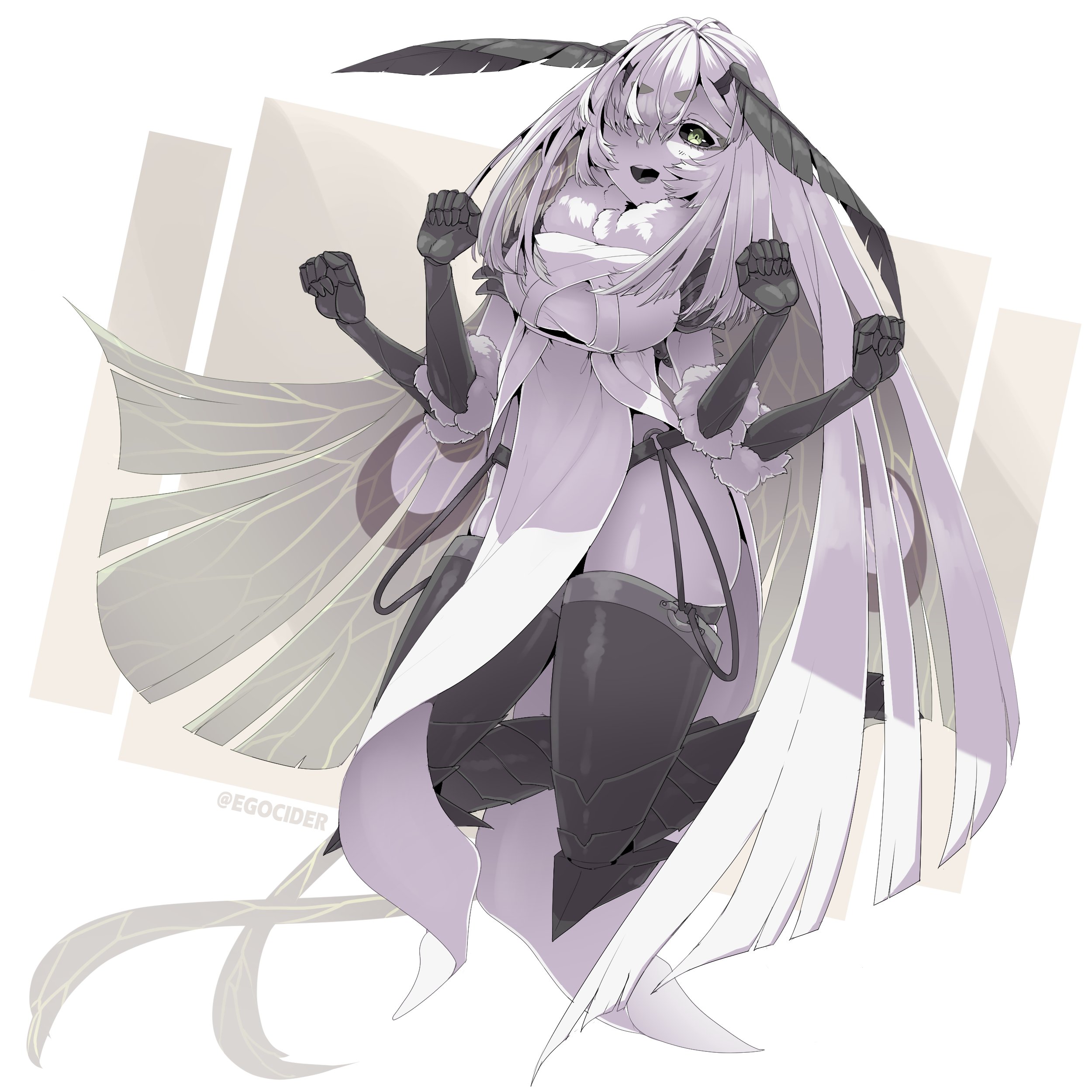 专楼vartist画师转生魂系gamer羽蛾虫娘人外系个人势v月神蛾juniper