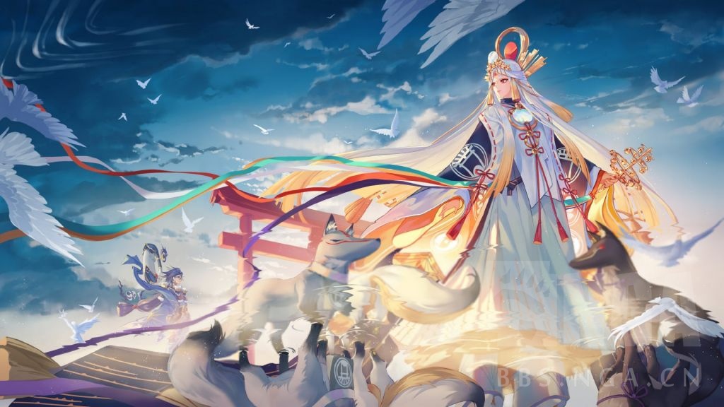 恰个桃子稻荷神动态插画复刻