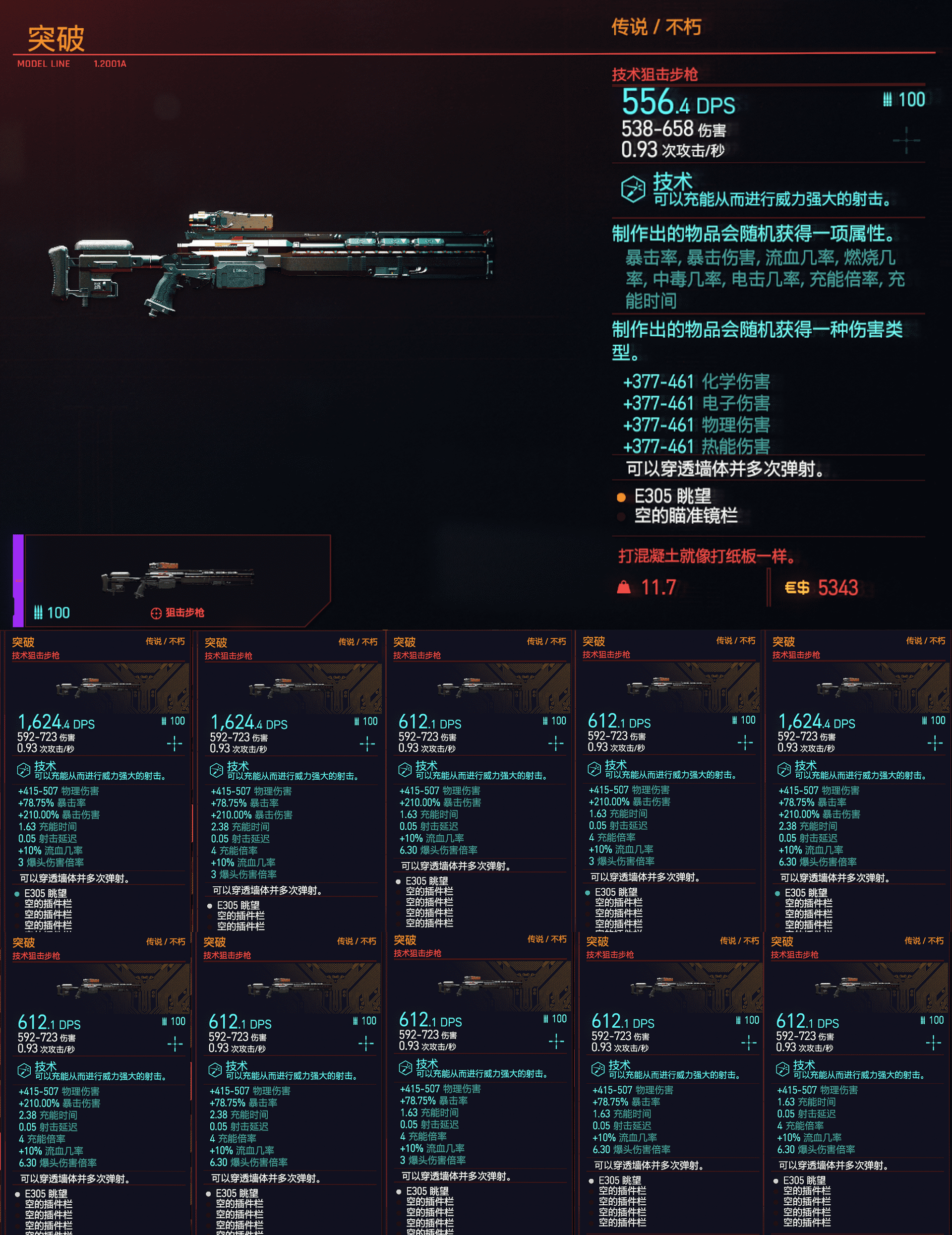 [游戏心得]2077白金撒花.写个装备系统综合分析(龟速更新)