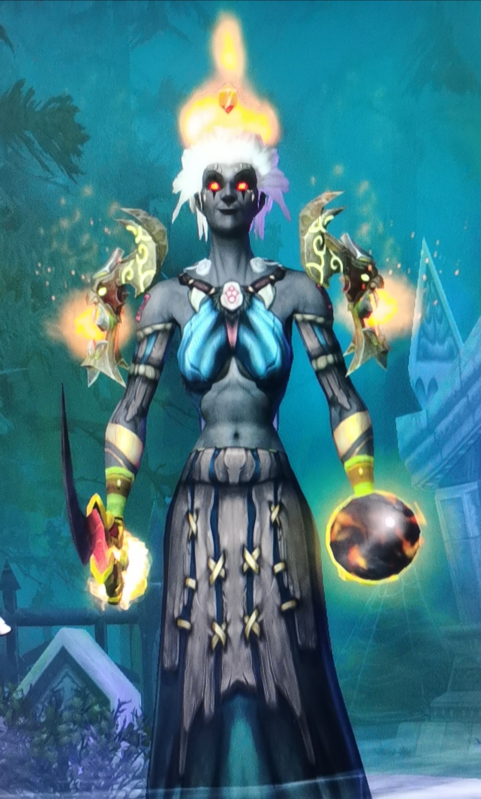 女亡灵非洲人幻化