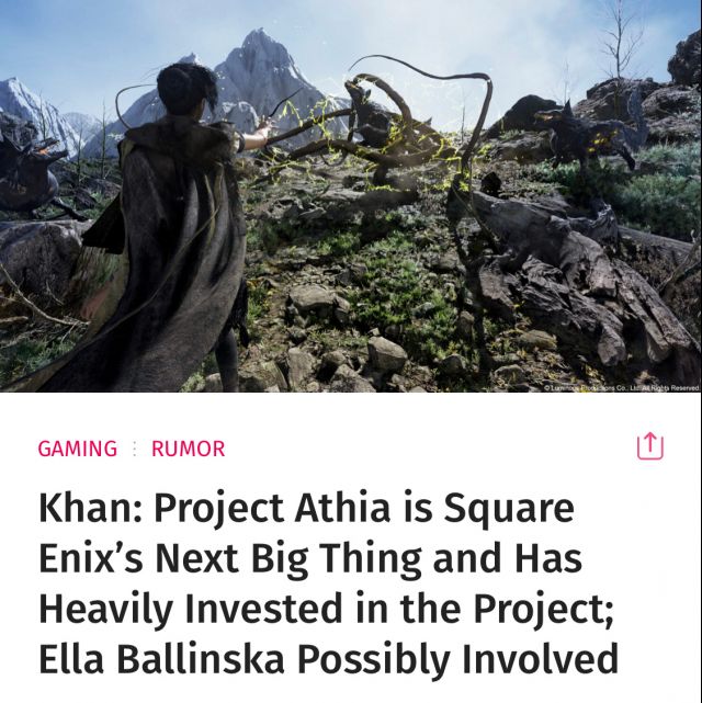 gameinfoer编辑谈project athia项目