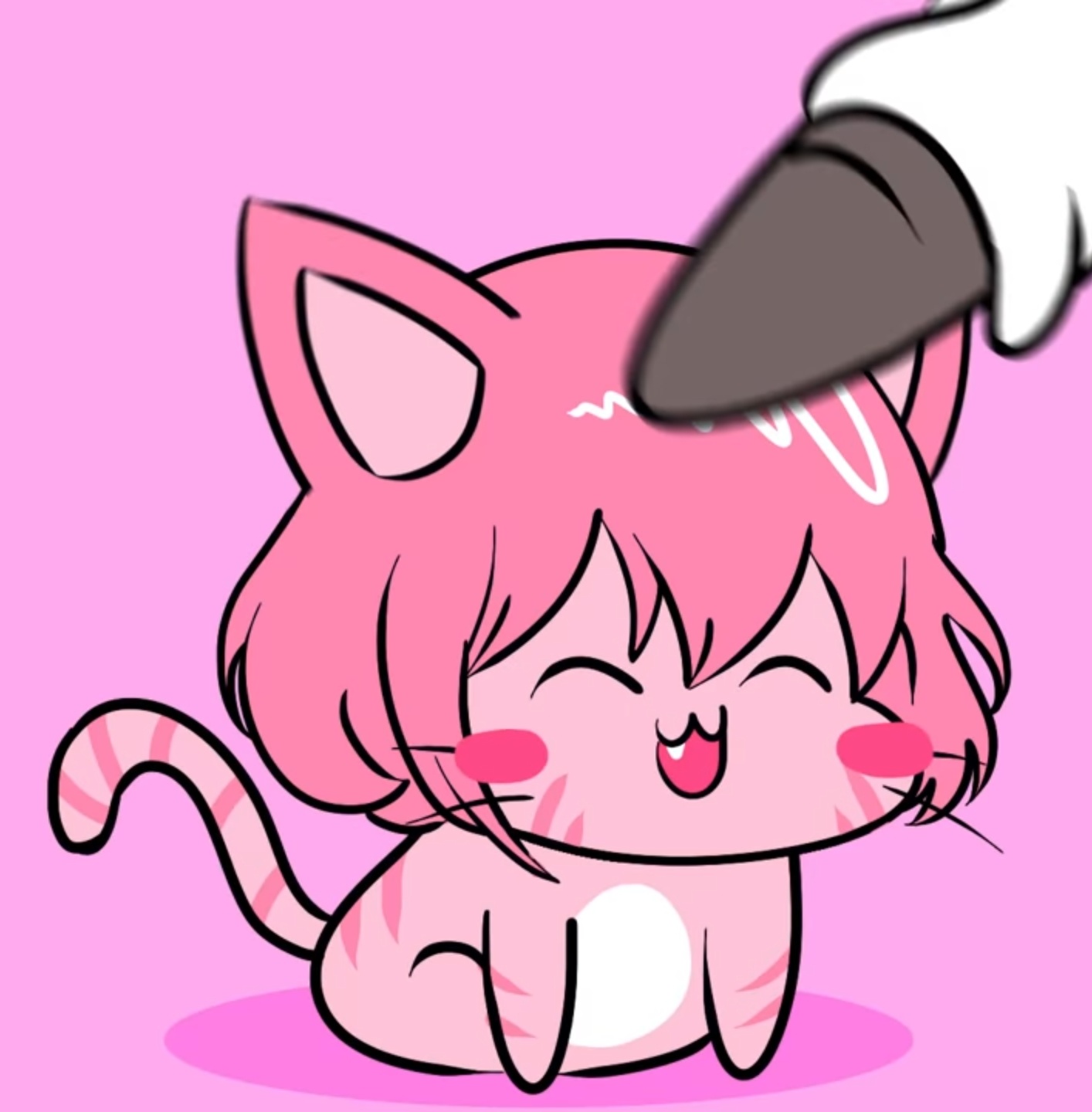 这个粉色的猫是谁啊