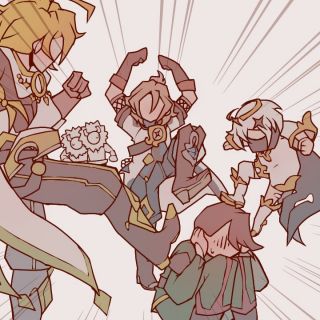 外服搬运路遇冒失的帕拉德不慌不忙拍照的可莉