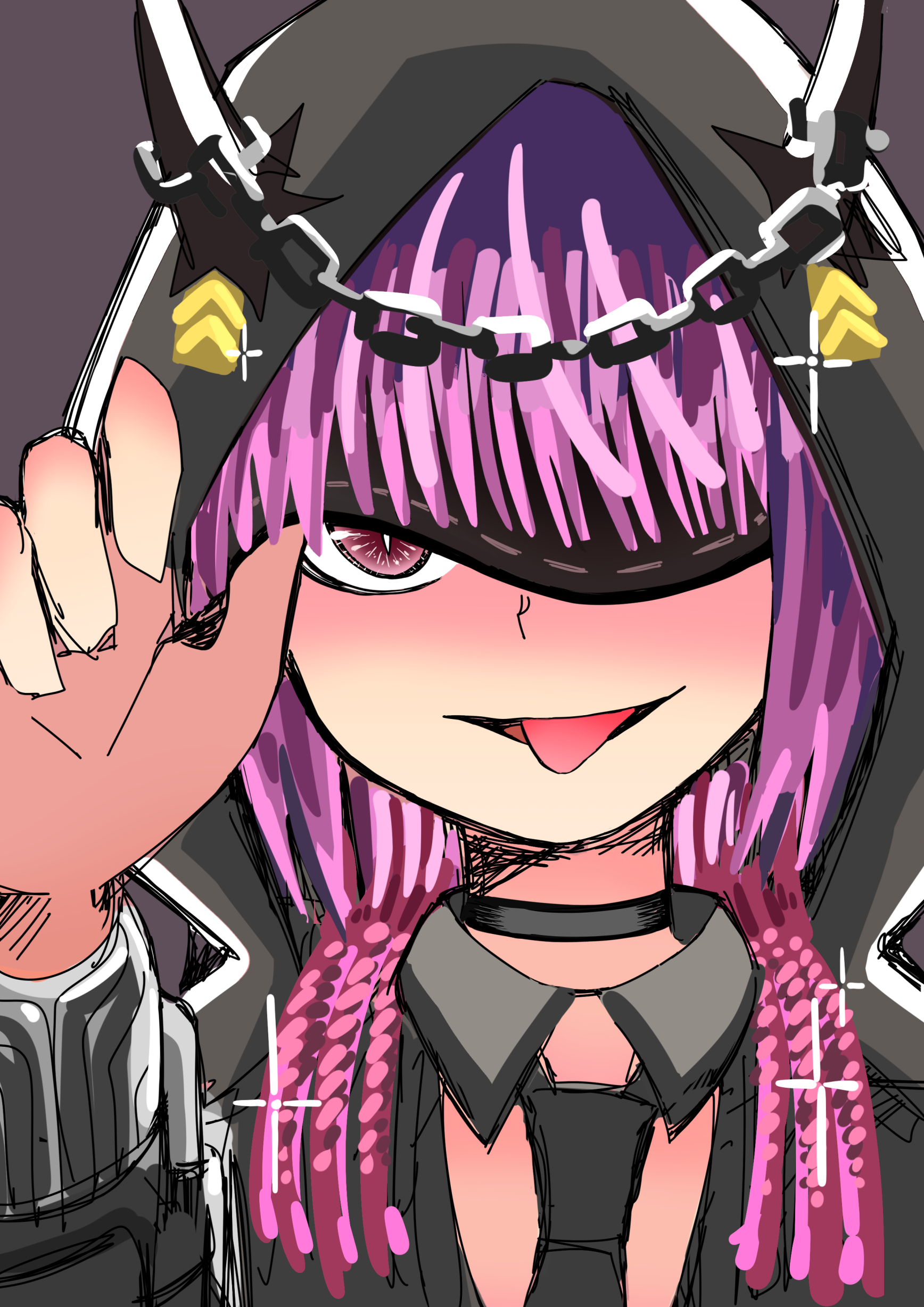 同人绘画氵被年姐姐附身的sp炎熔吐舌头