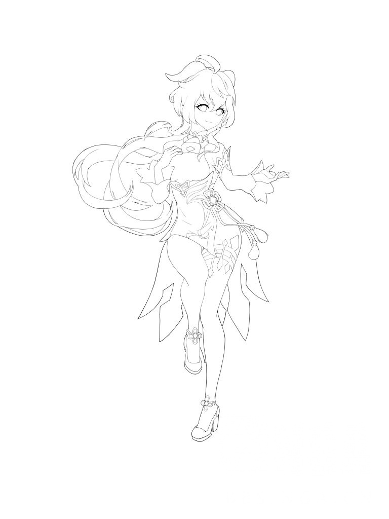 同人创作画了甘雨