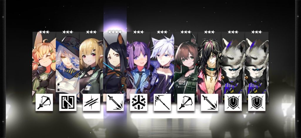 明日方舟-罗德岛驻艾泽拉斯大使馆 玩一年多了第一次十连9白光