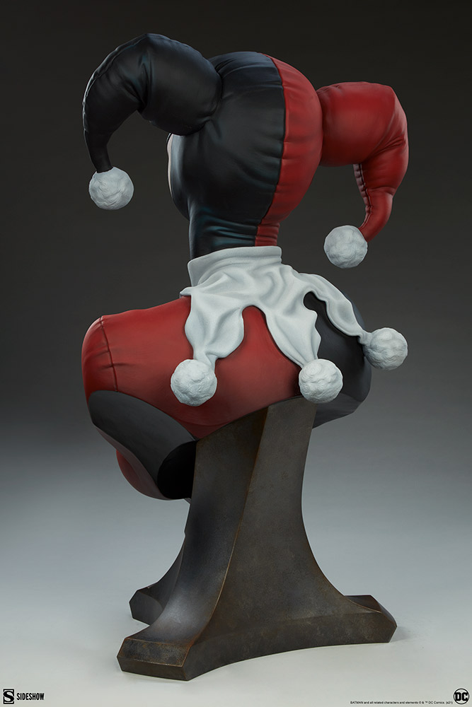 side show:dc comics 小丑女 harley quinn life-size 1:1胸像 预售