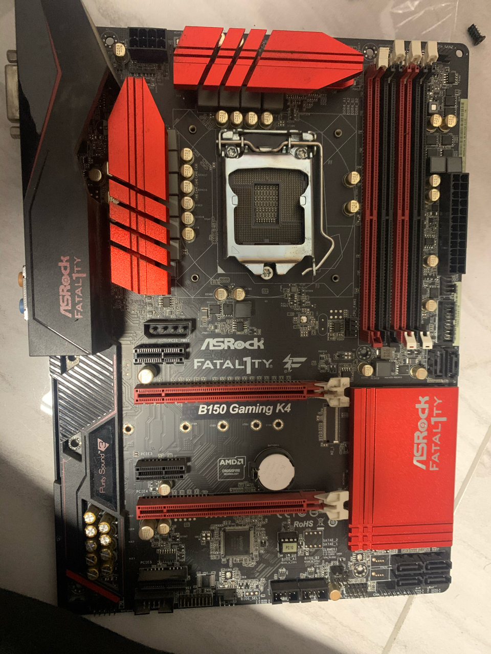 出华擎b150gamingk4大板刚拆机能点亮