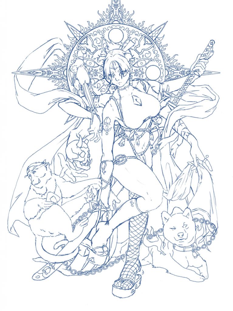 画个桃太郎慢慢更新