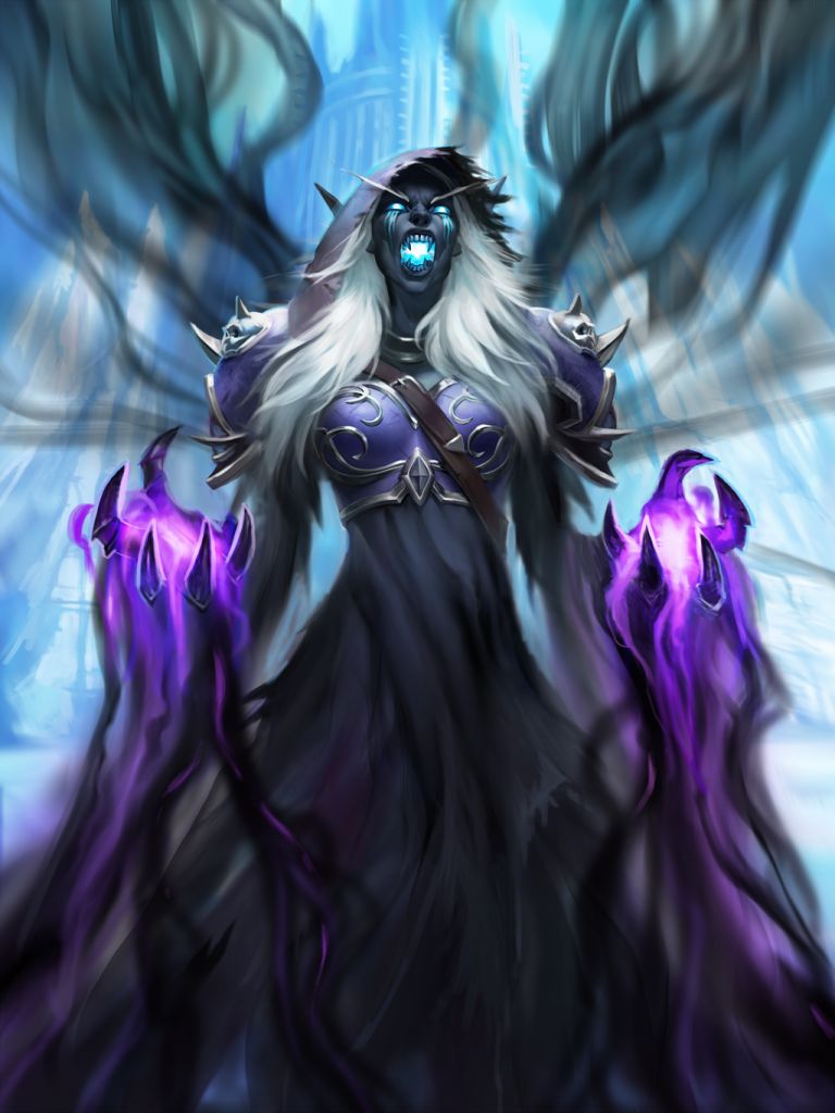 炉石新模式里的希瓦的原画