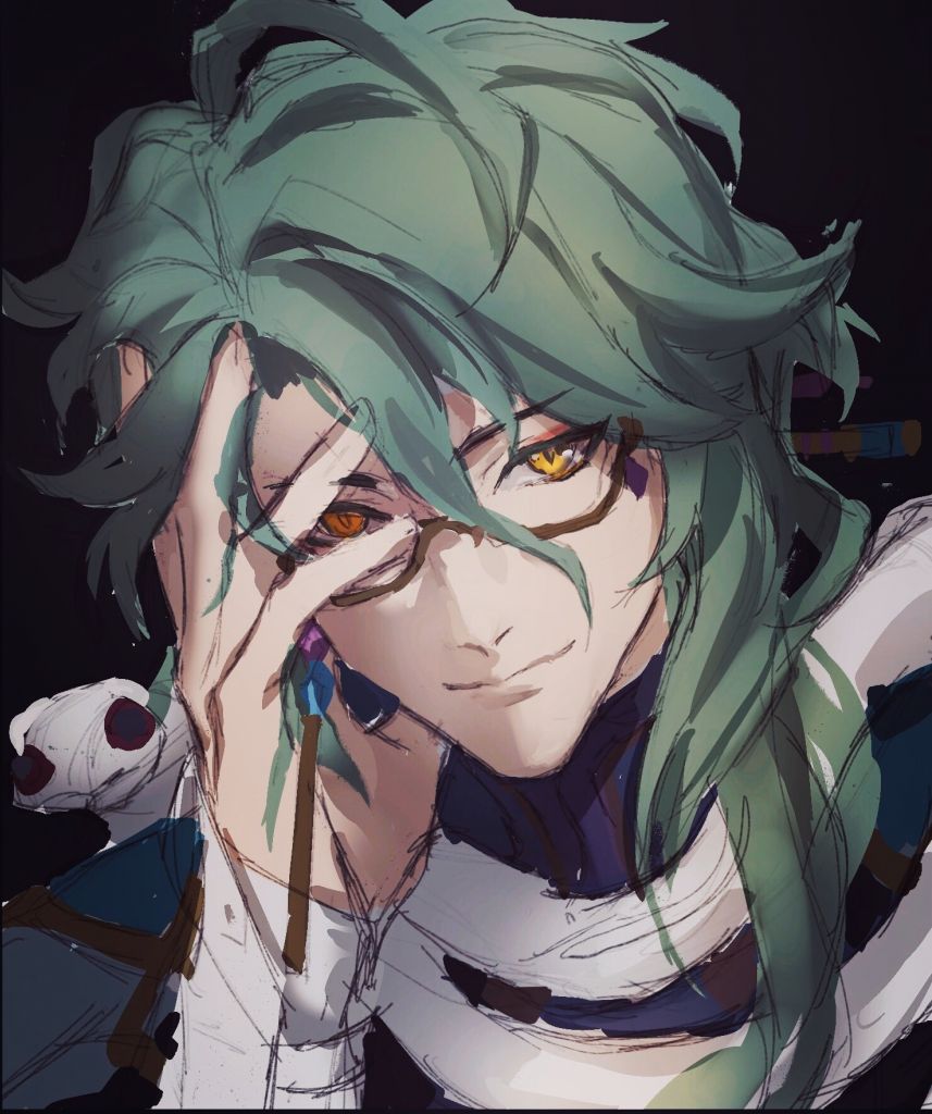 同人创作昨晚摸了个鱼辣个脖子上挂药材的拥有生草之力的蓝人