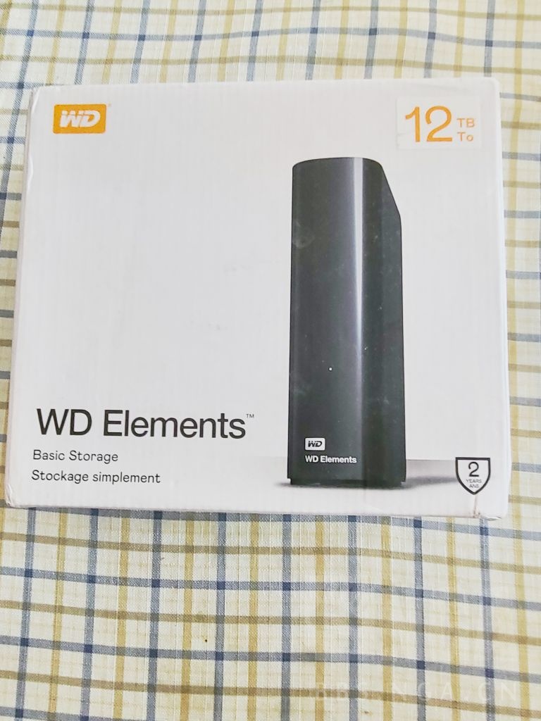 西部数据 12t western digital elements 桌面硬盘 12tb 两个出一个