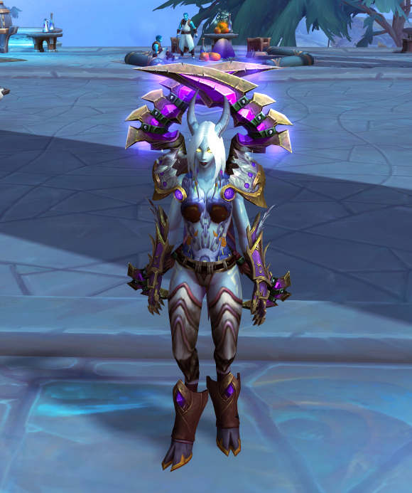 光德蹄妹板甲紫金色乱搭