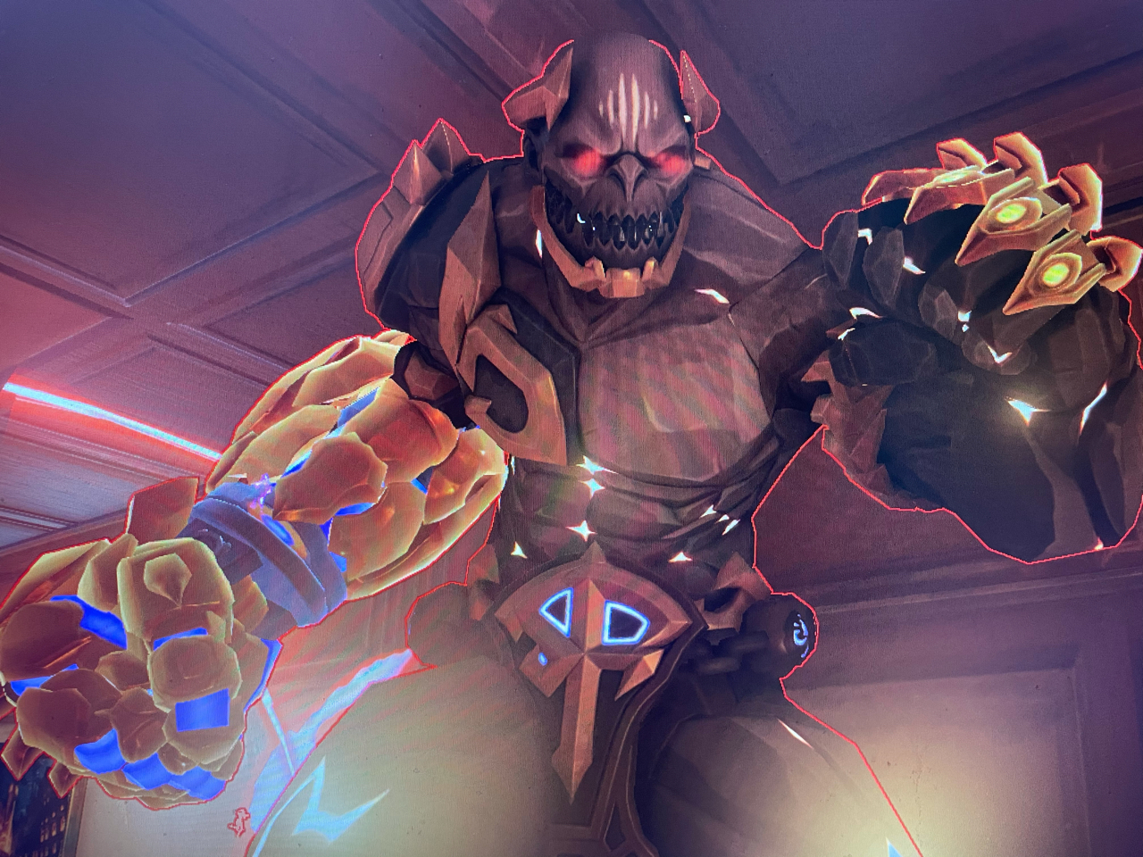 今天见到一个没见过的铁拳皮肤…略有点吓人