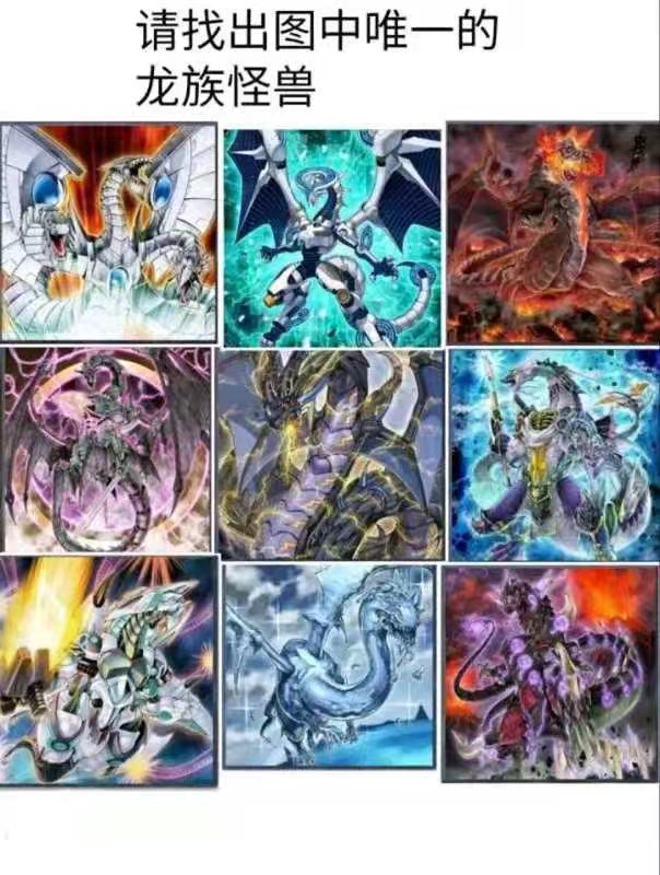 请识别图中唯一的龙族怪兽