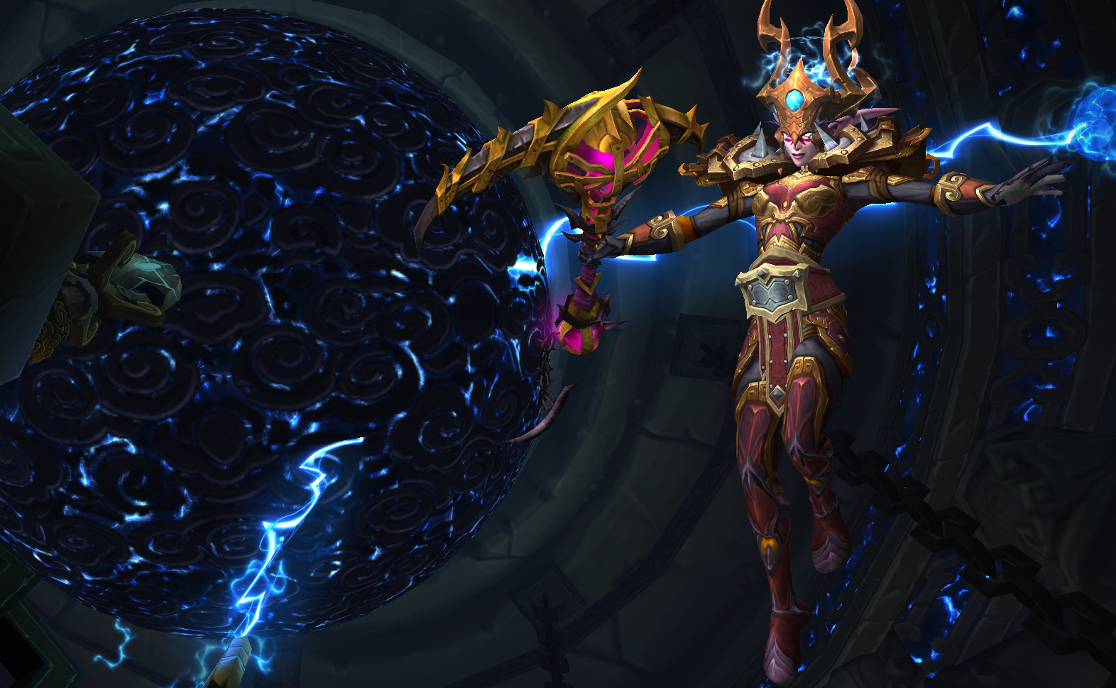 暗夜精灵死亡骑士雷神头