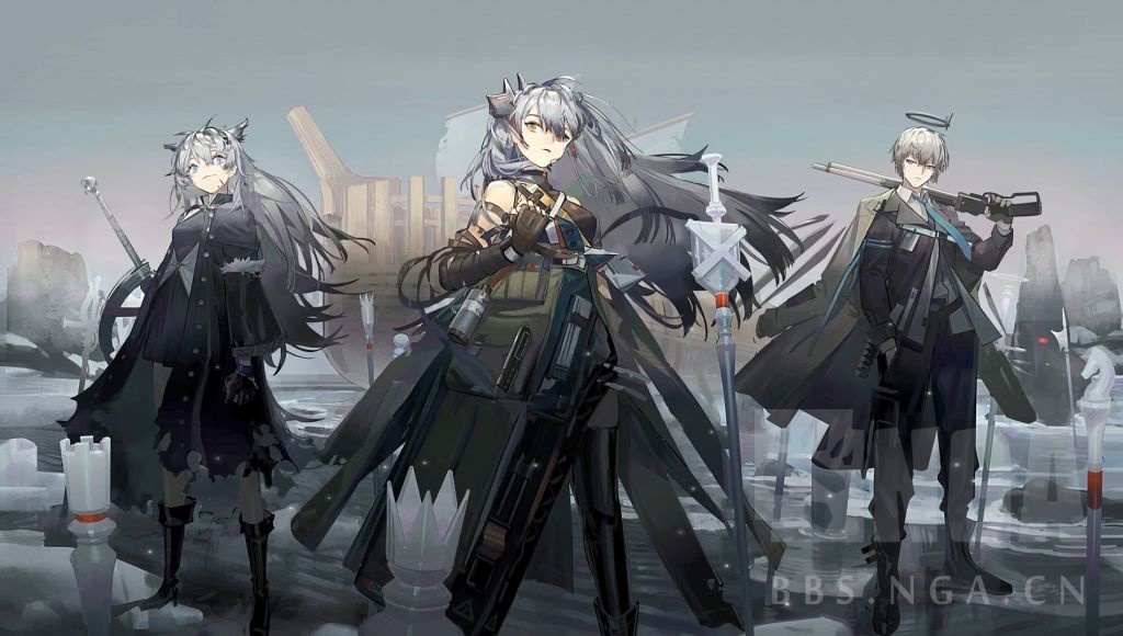 和以安洁为中心的两份海报背景不同 塞雷娅这套背后有正在施工的方