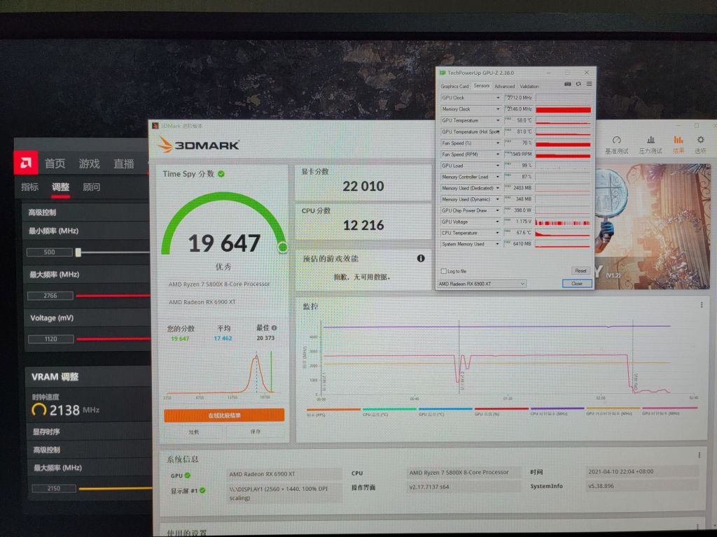 关于6900xt超频问题