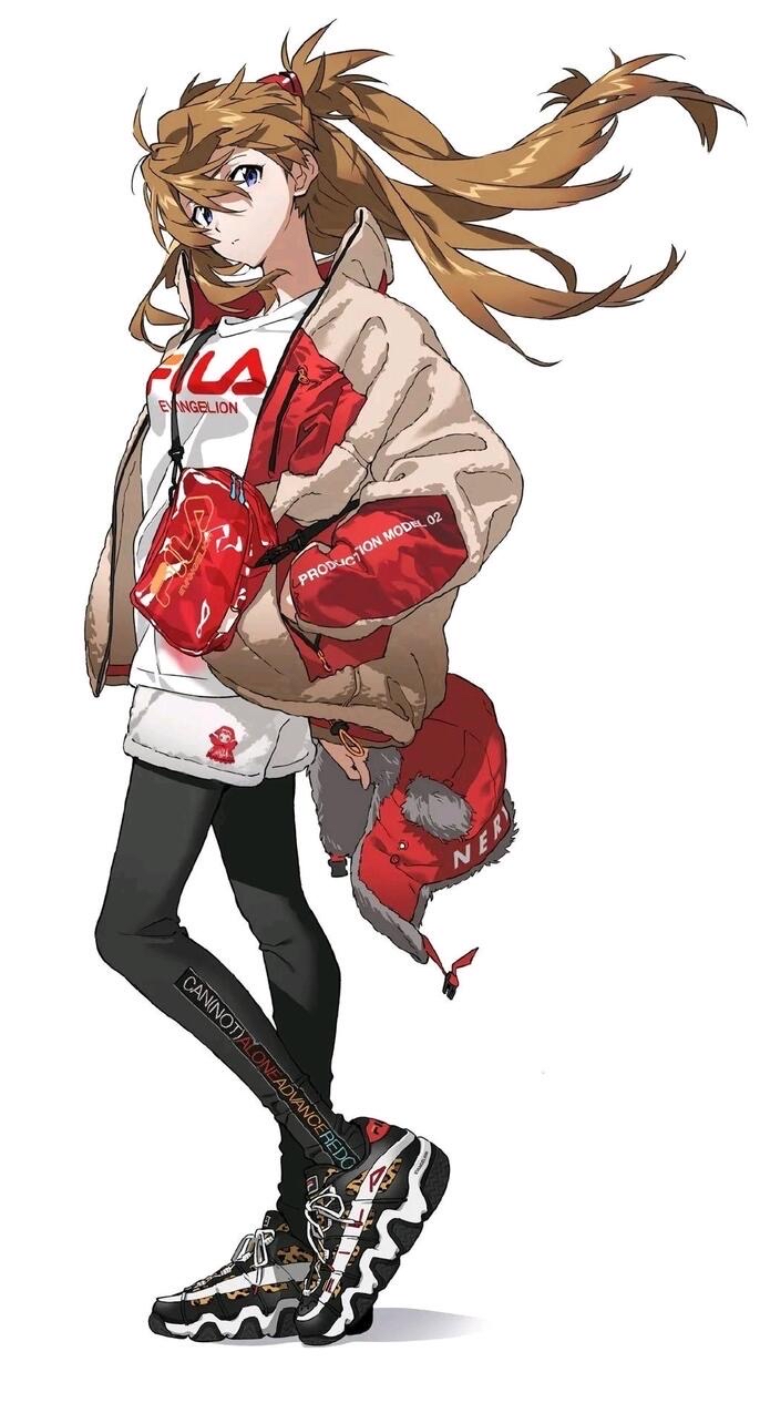 有那种可以做壁纸的二次元人物穿常服潮服的图吗