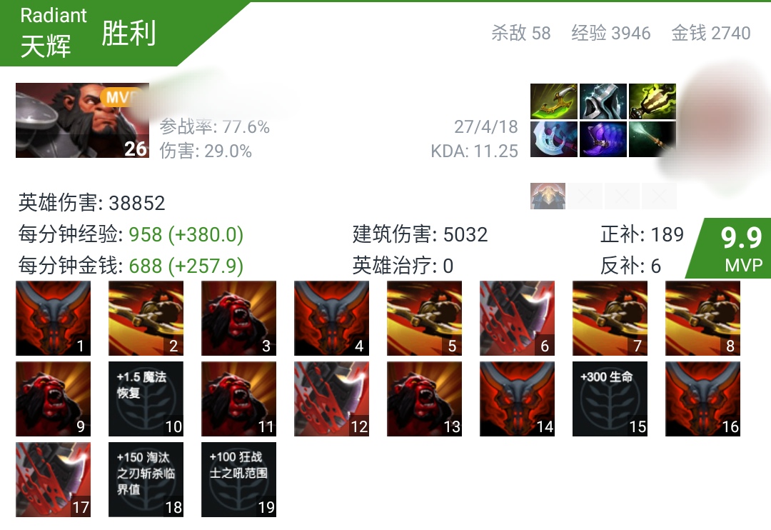 dota2 强烈推荐fw魔晶2021-04-20 06:44 斧王魔晶是很强 1400能打钱对
