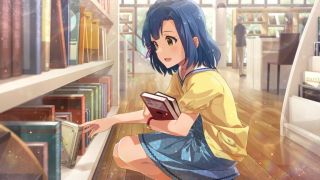 求图氵像这种美少女读书至少抱着书的图还有吗多来点