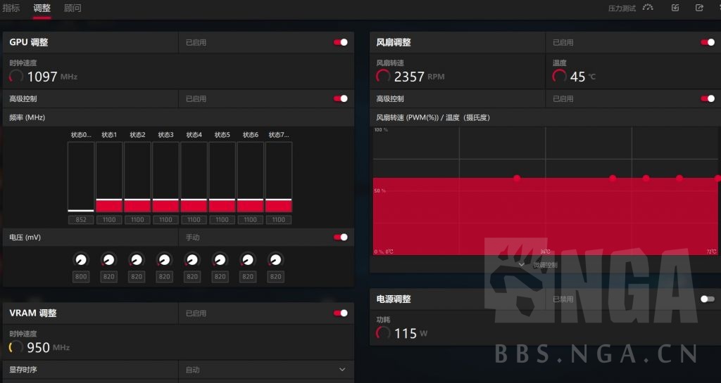 挖矿求助vega56怎么设置算力都只有45左右求大佬指导