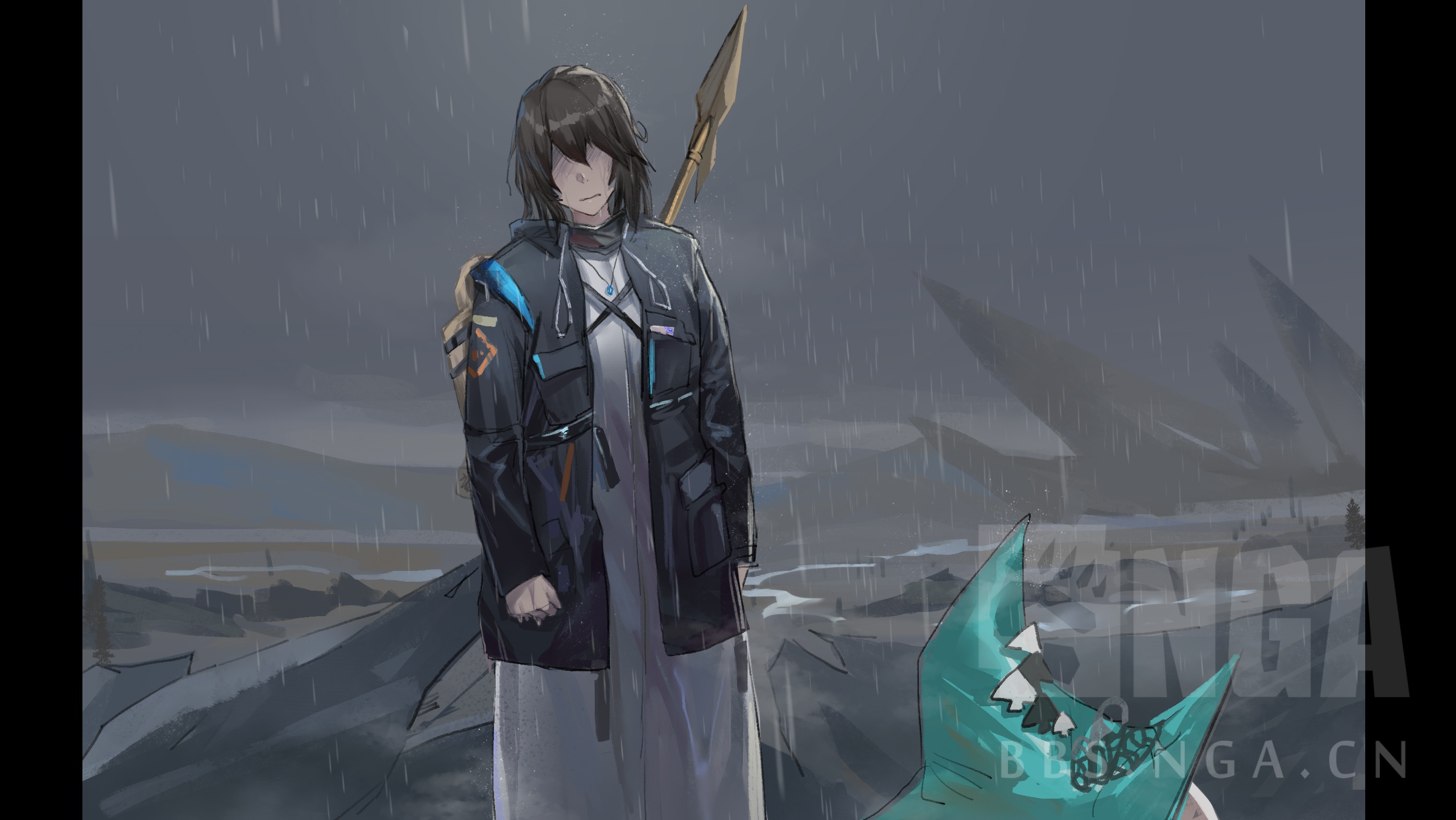 [同人绘画] 斯卡蒂拥向你.刀子画成了糖