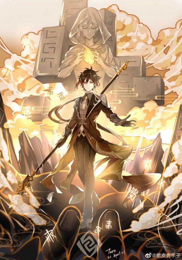 [厨力放出] [同人搬运]这个画钟离画的超好的太太又出新图了