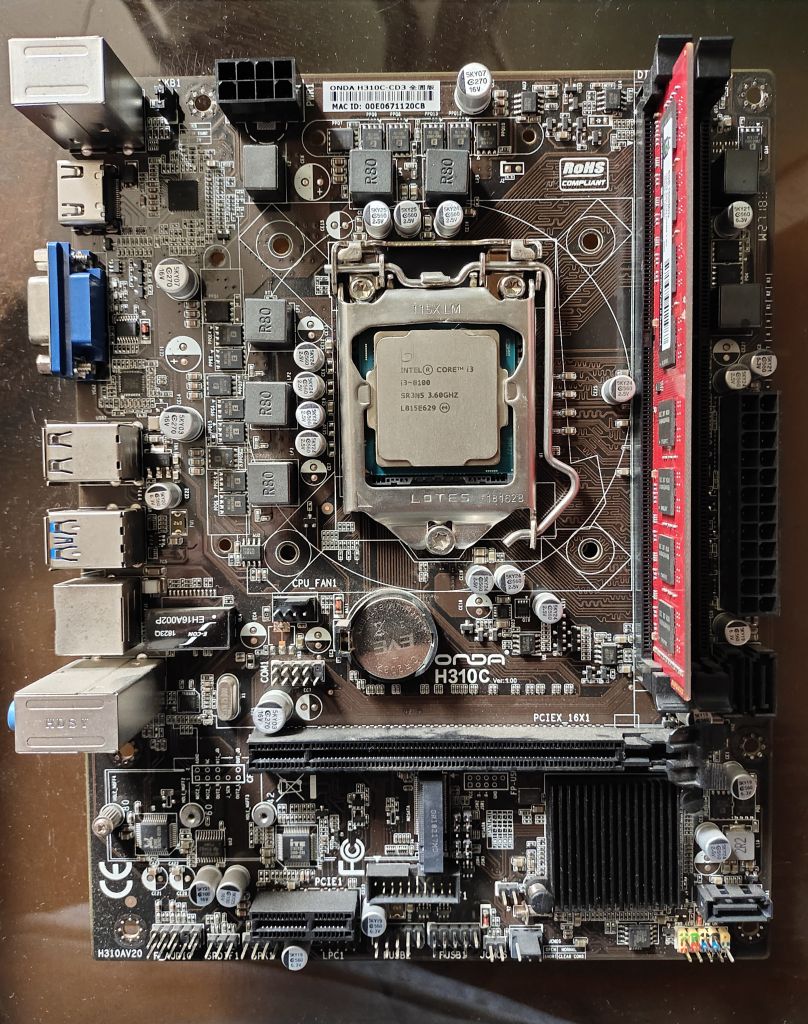 (已出)出垃圾 昂达h310c-cd3 专用条8g