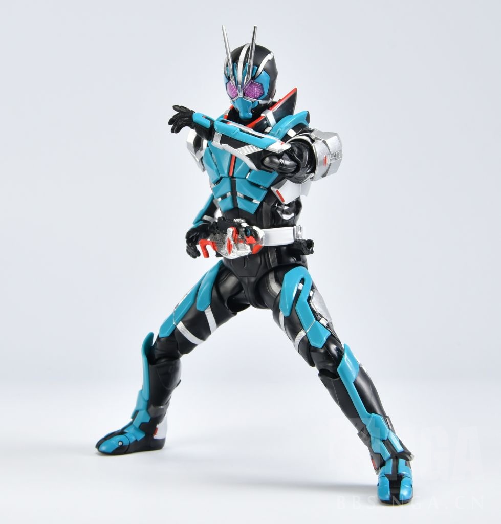 可动成品万代shf假面骑士一型落岩蝗虫形态