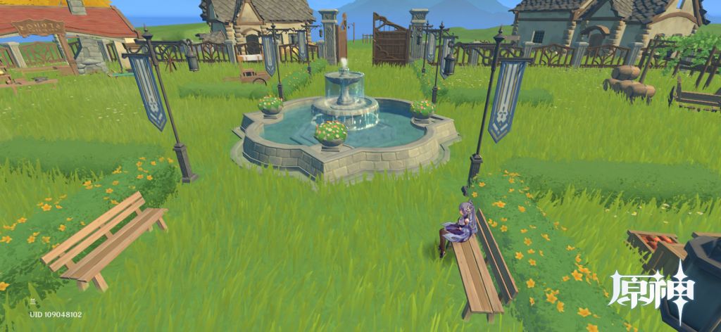 手机 网页游戏综合讨论 原神 玉扉尘歌 [尘歌壶]这个花鸟喷泉好好看啊