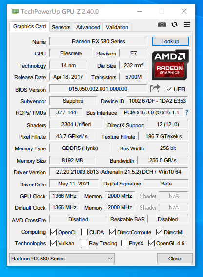 出一块蓝宝石rx5808g2304sp淘宝二手转卖