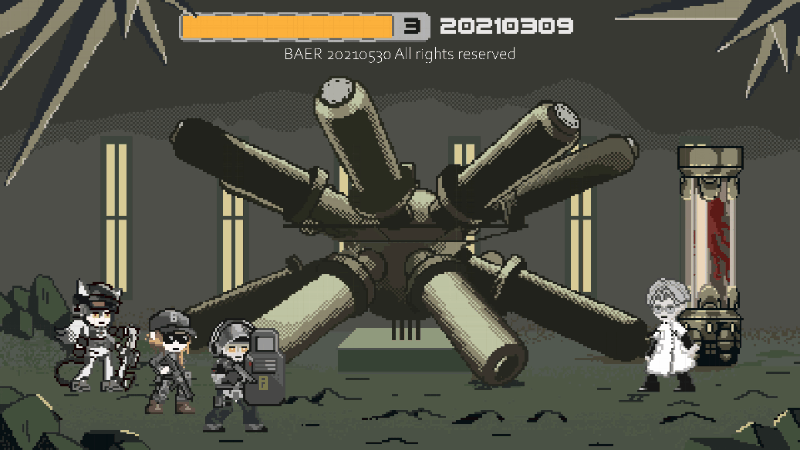 [像素画]横版动作游戏《源石尘行动》boss关过场动画开头 如果gif不动