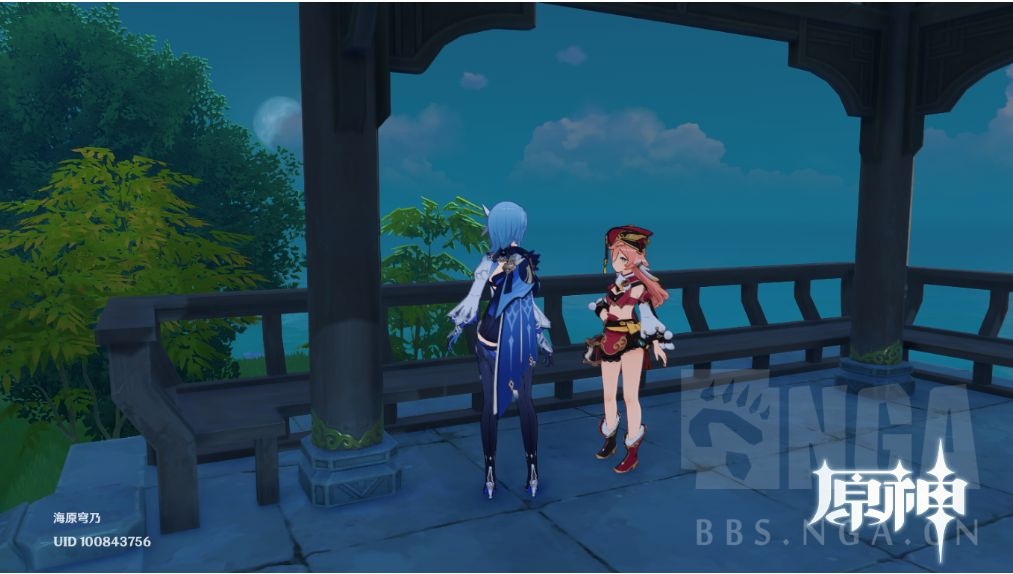 尘歌壶叠地形可以把角色放到凉亭里