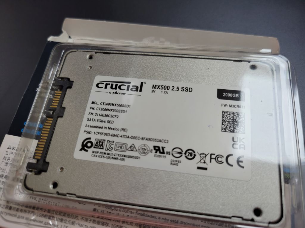 更新速度测试和smart信息昨天英睿达mx500的车到了不愧是二手东