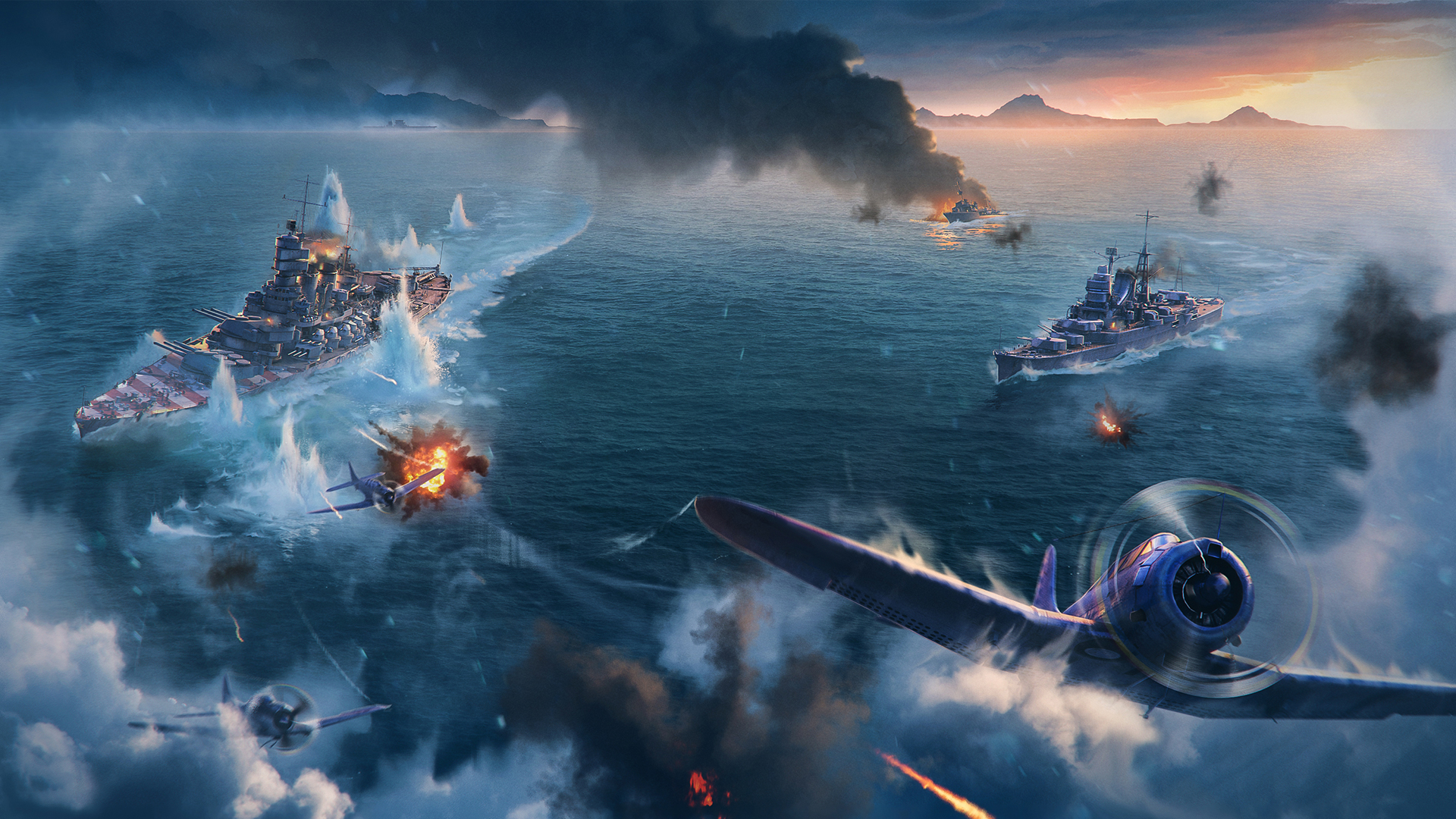 wows周边全地图加载界面含剧情高清图