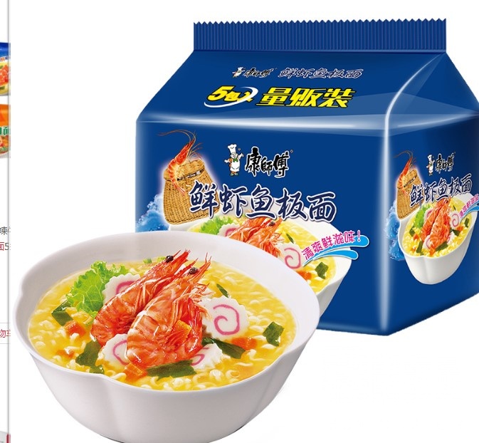 康师傅精品鲜虾鱼板面求助