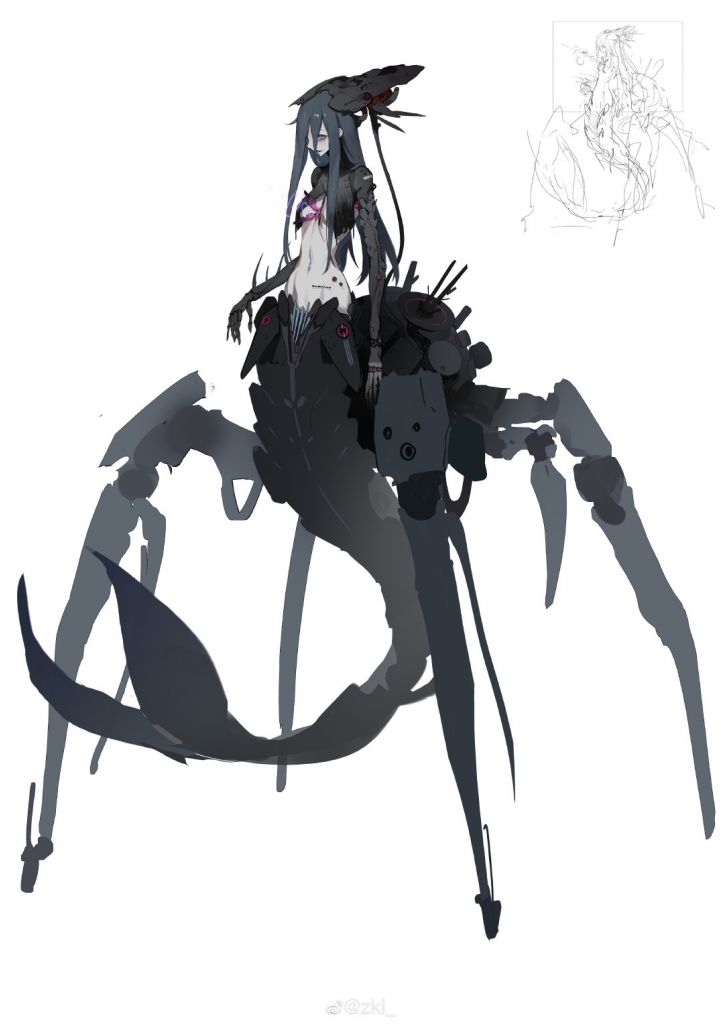 仔细看了一下拉弥亚确实有四条腿