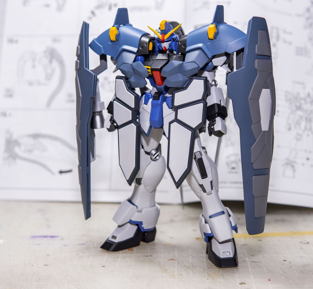 拼装技术交流mg沙漠高达犰狳完成